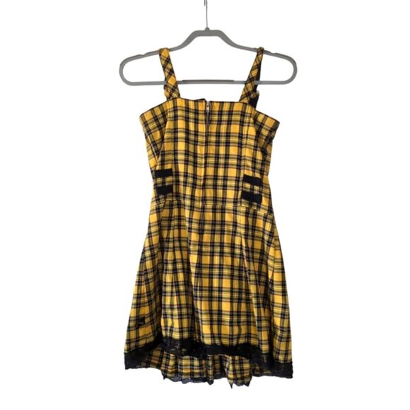 Tripp NYC Y2K 90s Whismigoth Punk Plaid Dark Academia Schoolgirl Lolita Dress XS - Picture 3 of 8